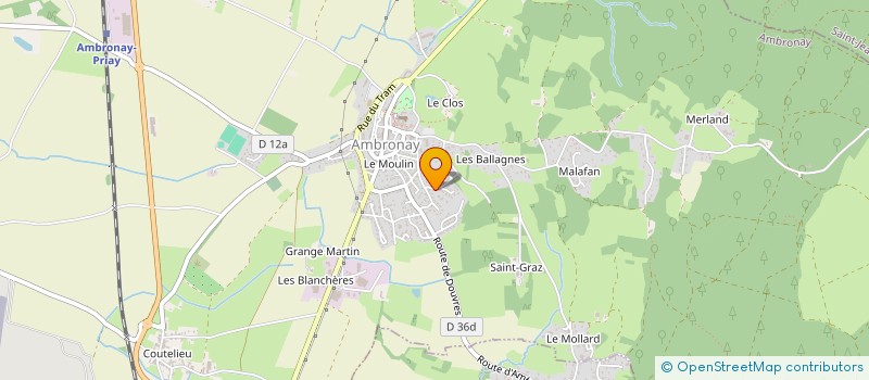 localisation de l'entreprise F2E BIM à AMBRONAY