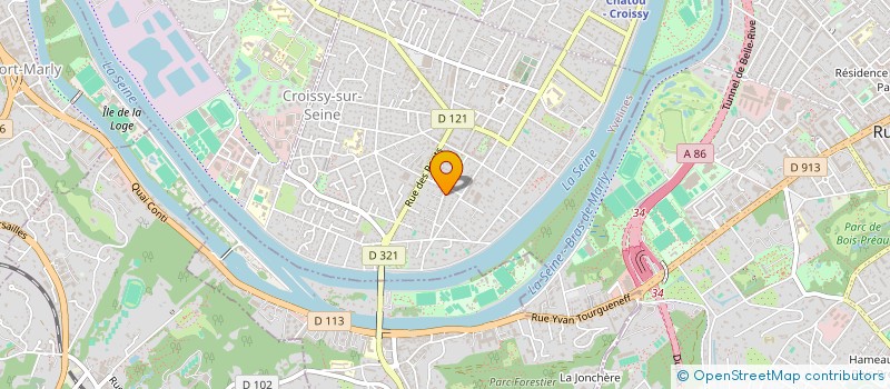 localisation de l'entreprise F2E IMMO  CROISSY-SUR-SEINE