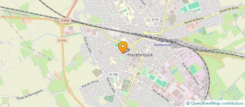 localisation de l'entreprise F2G  HAZEBROUCK