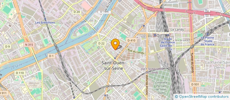 localisation de l'entreprise F2G à SAINT-OUEN-SUR-SEINE