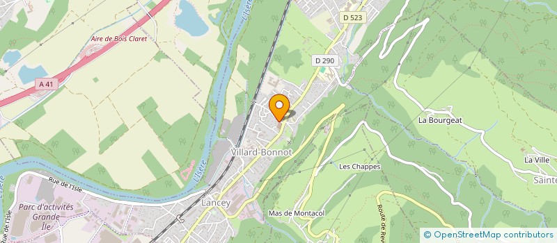 localisation de l'entreprise F2G  LES ADRETS