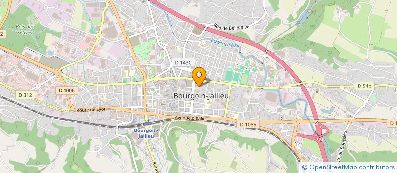 localisation de l'entreprise F2G OUTILLAGE  BOURGOIN-JALLIEU