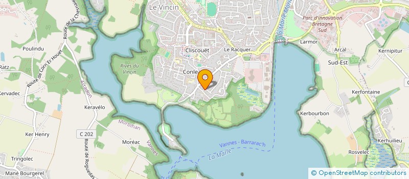 localisation de l'entreprise F2H à VANNES
