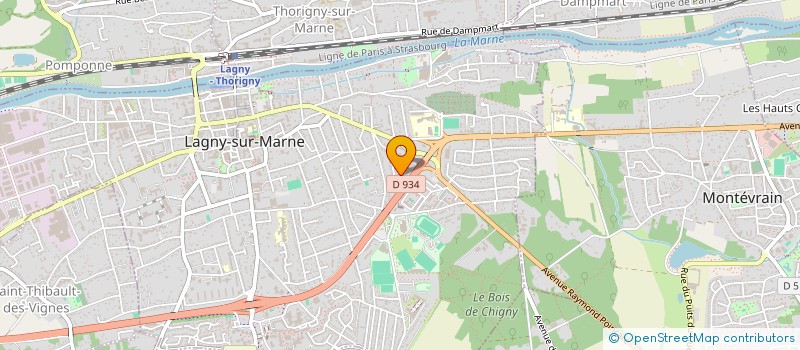 localisation de l'entreprise F2I  LAGNY-SUR-MARNE