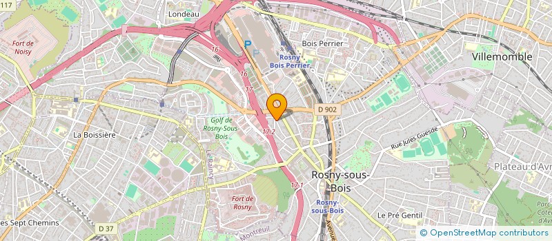 localisation de l'entreprise F2I PORTAGE à ROSNY-SOUS-BOIS