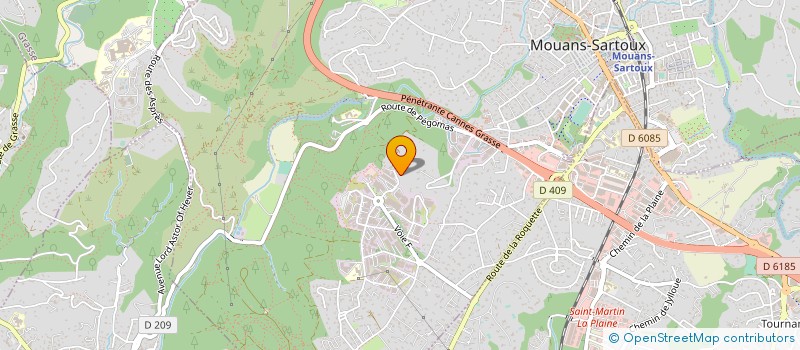 localisation de l'entreprise F2I SUD OUEST  MOUANS-SARTOUX