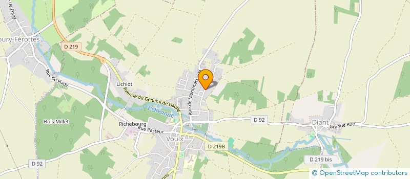 localisation de l'entreprise F2IMMO  VOULX