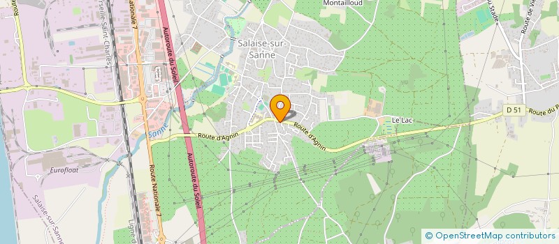 localisation de l'entreprise F2J  CHANAS