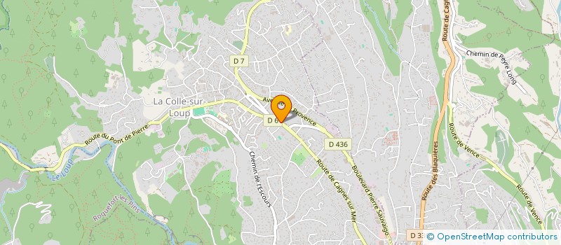 localisation de l'entreprise F2J  LA COLLE-SUR-LOUP