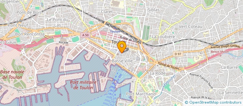 localisation de l'entreprise F2J  TOULON