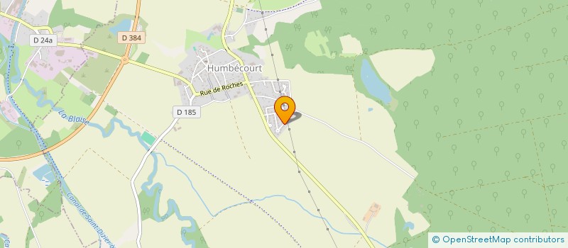 localisation de l'entreprise F2JL à HUMBECOURT