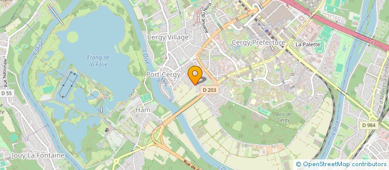 localisation de l'entreprise F2JS HOLDING  CERGY