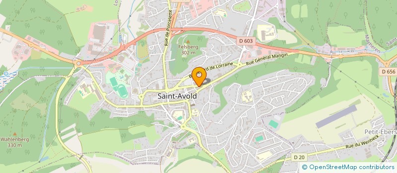 localisation de l'entreprise F2K DISTRIBUTION  SAINT-AVOLD