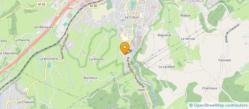 localisation de l'entreprise F2L  SAINT-CHAMOND