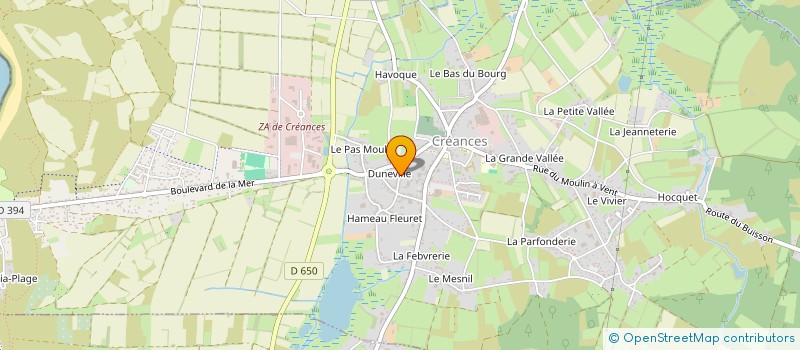 localisation de l'entreprise F2L à CREANCES