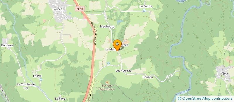 localisation de l'entreprise F2LM PROJETS  SAINT-MAURICE-DE-LIGNON