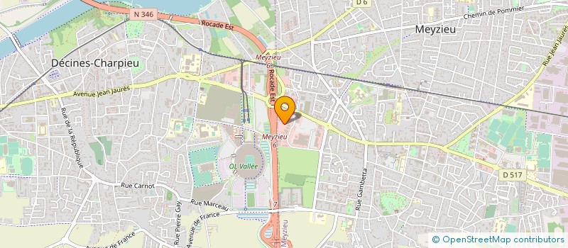 localisation de l'entreprise F2M  MEYZIEU