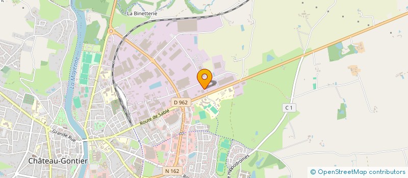 localisation de l'entreprise F2M  CHATEAU-GONTIER-SUR-MAYENNE