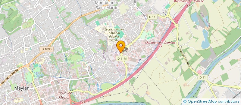 localisation de l'entreprise F2M  MONTBONNOT-SAINT-MARTIN