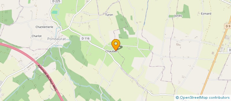 localisation de l'entreprise F2M  PONDAURAT