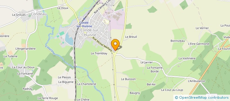 localisation de l'entreprise F2M AUTOMOBILES à SABLONS-SUR-HUISNE
