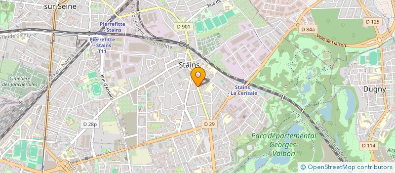 localisation de l'entreprise F2M CONFISERIES à STAINS