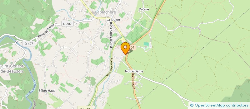 localisation de l'entreprise F2M IMMO  LABLACHERE