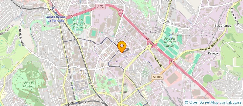 localisation de l'entreprise F2M INGENIERIE à SAINT-ETIENNE