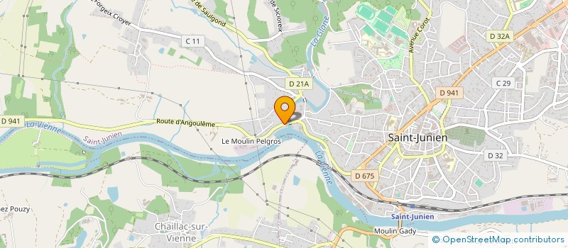 localisation de l'entreprise F2M INVEST à SAINT-JUNIEN