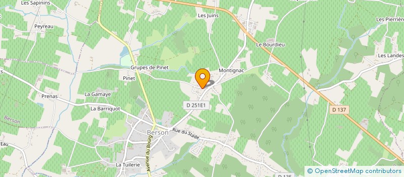 localisation de l'entreprise F2M STATION  TECHNIQUE  BERSON