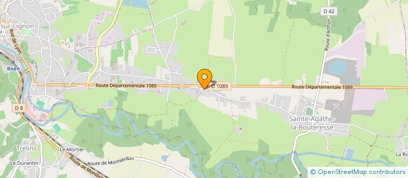 localisation de l'entreprise F2P  SAINTE-AGATHE-LA-BOUTERESSE