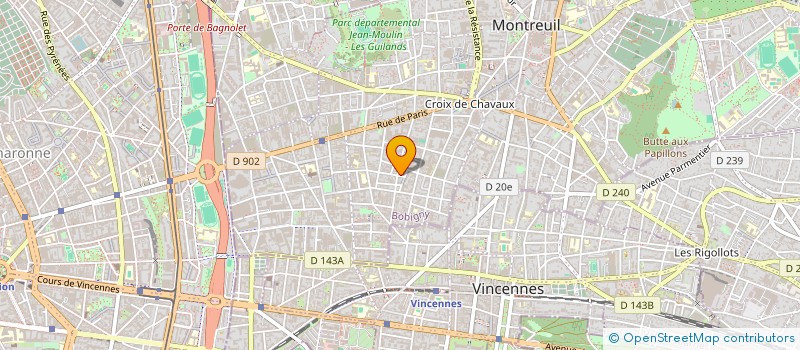 localisation de l'entreprise F2P DEVELOPPEMENT à MONTREUIL