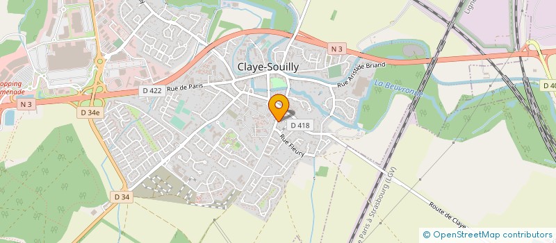 localisation de l'entreprise F2S à CLAYE-SOUILLY