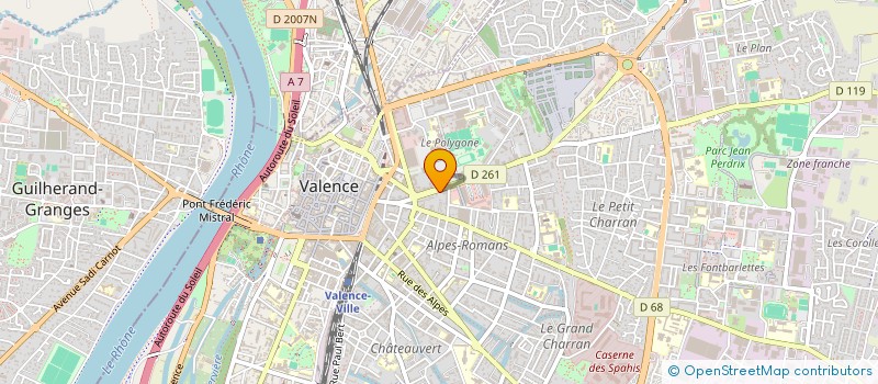 localisation de l'entreprise F2S à VALENCE