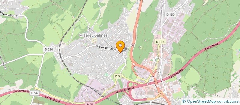 localisation de l'entreprise F2TEC  MISEREY-SALINES