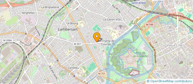 localisation de l'entreprise F2V à LAMBERSART