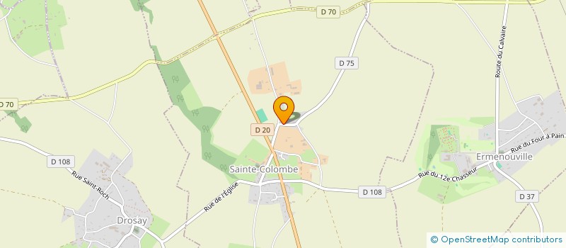 localisation de l'entreprise F2V DIFFUSION  SAINTE-COLOMBE