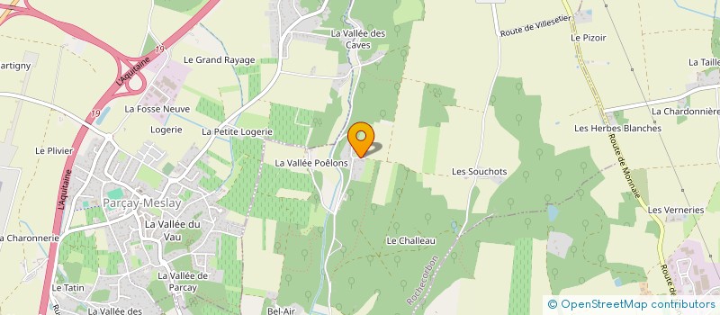 localisation de l'entreprise F2VR à ROCHECORBON