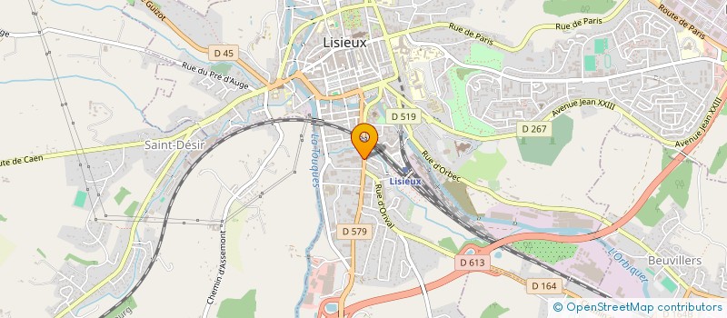 localisation de l'entreprise F2X INDUSTRIE à LISIEUX