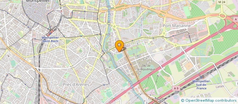 localisation de l'entreprise F3A à MONTPELLIER