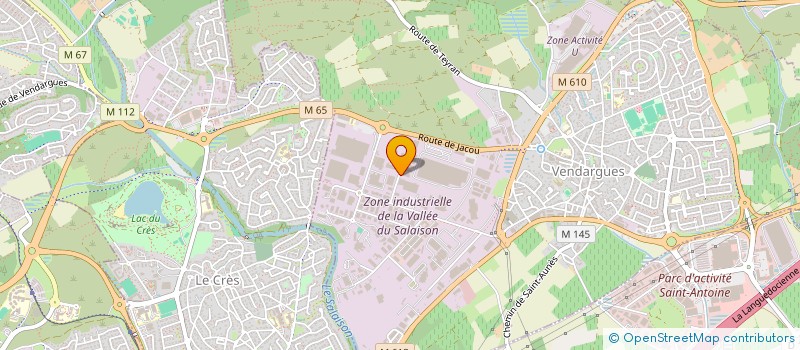 localisation de l'entreprise F3A à VENDARGUES