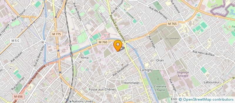 localisation de l'entreprise F3A NORD à ROUBAIX