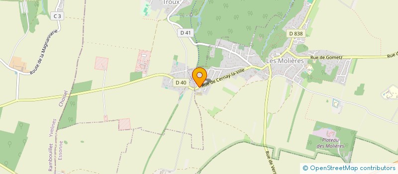 localisation de l'entreprise F3C  LES MOLIERES