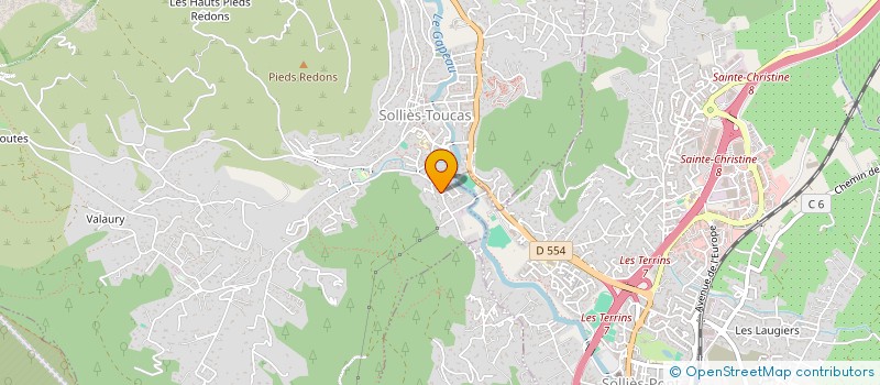 localisation de l'entreprise F3D à SOLLIES-TOUCAS