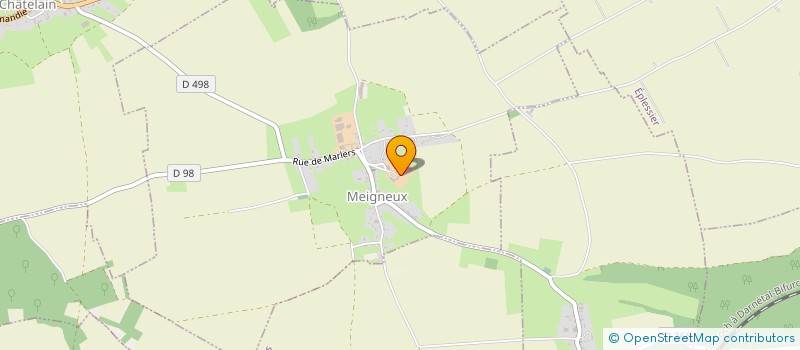 localisation de l'entreprise F3E  MEIGNEUX