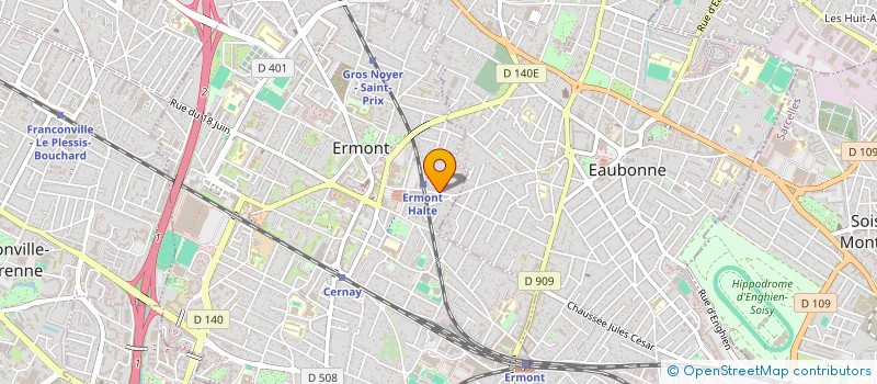 localisation de l'entreprise F3I CONSEIL  ERMONT