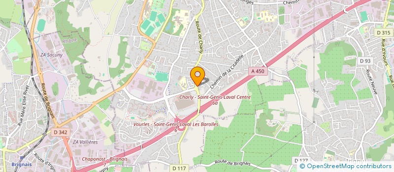 localisation de l'entreprise F3K  SAINT-GENIS-LAVAL