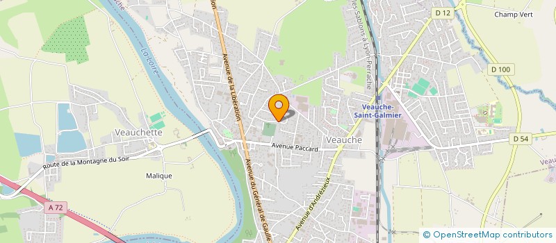 localisation de l'entreprise F3M  VEAUCHE