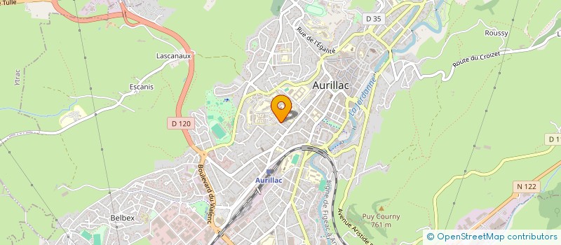 localisation de l'entreprise F3M INVEST à AURILLAC
