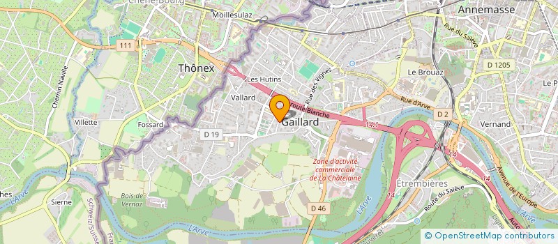 localisation de l'entreprise F3R ALLIANCE à GAILLARD
